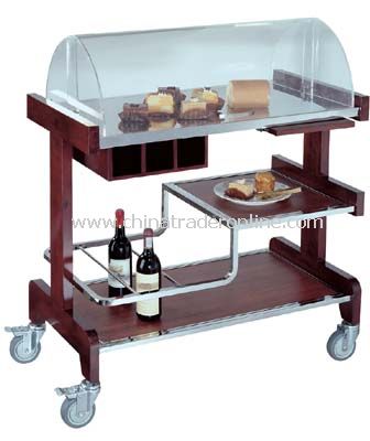 PASTRY CART WITH ACRYLIC COVER from China