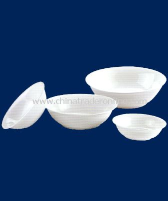 WHITE PORCELAIN  OATMEAL BOWL from China