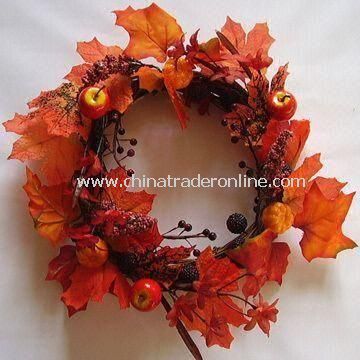 100% Handmade Artificial Apple/Pear/Berry Wreath, Suitable for Home Decoration