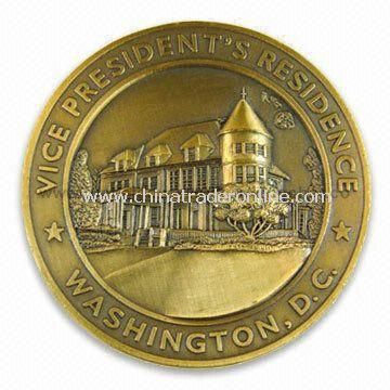 Challenge/Memorial Coin, Made of Die-struck Copper, Customized Specifications are Welcome