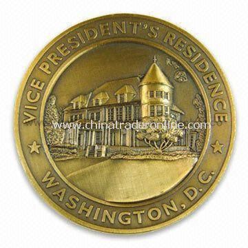 Challenge/Memorial Coin, Made of Die-struck Copper, Customized Specifications are Welcome from China