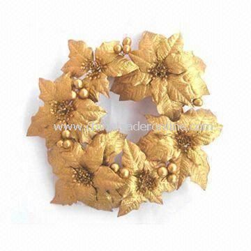 Christmas Artificial Handmade Wreath, Ideal for Home Decorations, Customized Designs are Welcome