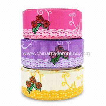 Flower Ribbon, Available in Colors and Width, Suitable for Mothers Day and Party Decorations