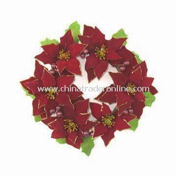 Handmade Artificial Wreath for Christmas and Home Decorations, Customized Designs are Welcome from China