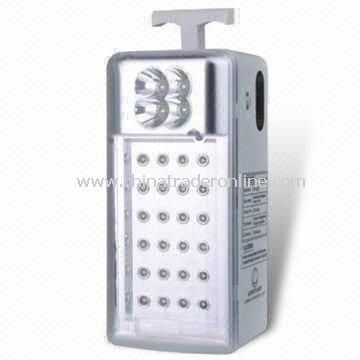 LED Emergency Lantern Lamp with 6V/4Ah Rechargeable Sealed Lead-Acid Battery from China