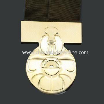 Medal/Memorial Coin, Made of Iron, Brass, and Zinc Alloy, Various Thicknesses are Available