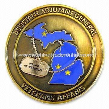 Memorial Collectible Coin, Composed of Copper, Bronze, Iron, and Zinc Alloy