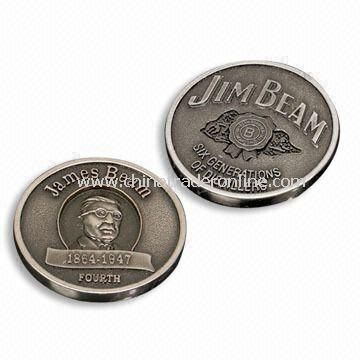 Memorial Souvenir Metal Coin, Suitable for Promotions, with 2D or 3D Surface from China