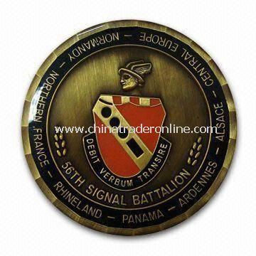 Memorial Souvenir Metal Coin, Suitable for Promotions, with 2D or 3D Surface from China