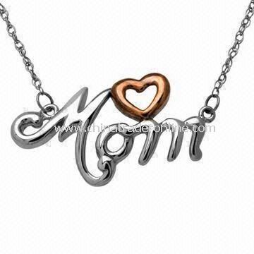 Pendant Necklace, Made of Alloy, Special for Mothers Day Gifts