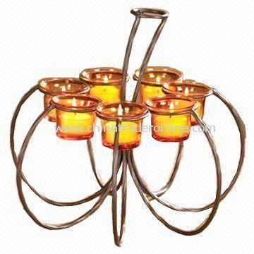 Pumpkin-like Tealight Candle Holder, Made of Frosted Iron, Suitable for Thanksgiving Day