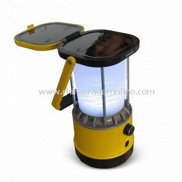 Solar Lantern with Super-bright LED, Ni-MH Battery Type, 100,000 Hours Lifespan