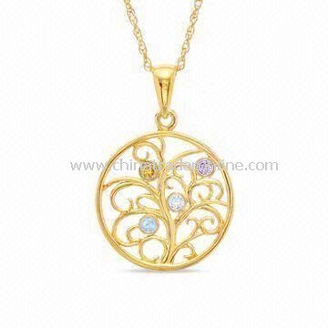 Special Mothers Day Gift of the Family Tree Pendant Necklace, Measures 18-inch