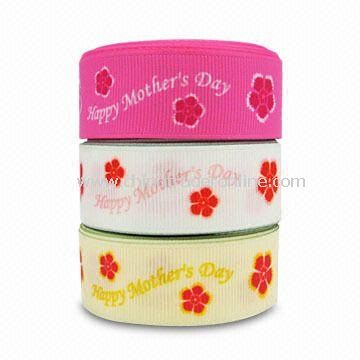 Webbing Ribbon, Customized Designs are Welcome, Suitable for Mothers Day Gift Packaging from China