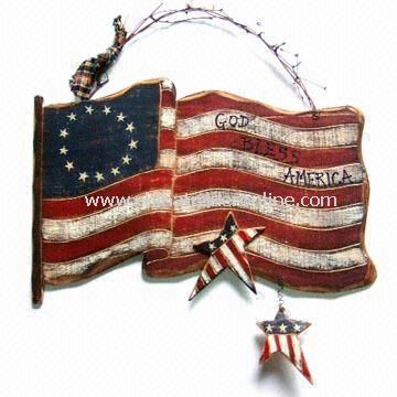 Wooden Plaque Hanging, for Thanksgiving or American National Day Decoration from China