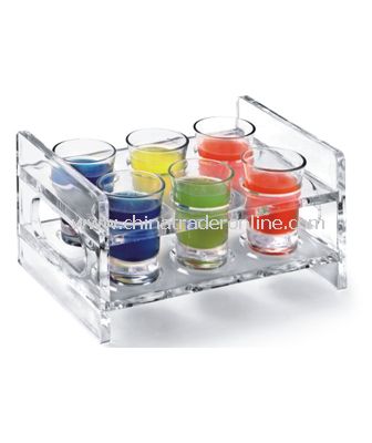 ACRYLIC WINE GLASS RACK 2X3 CUPS from China