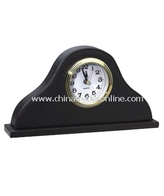 SYNTHETIC LEATHER ALARM CLOCK