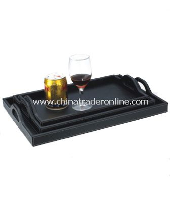 SYNTHETIC LEATHER SERVICE TRAY