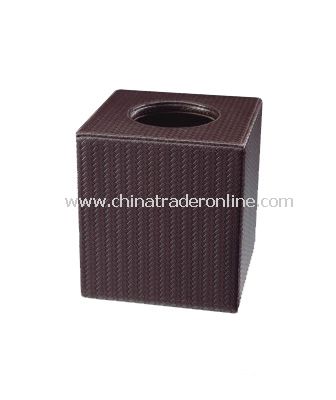 SYNTHETIC LEATHER TISSUE BOX