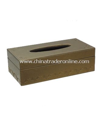 SYNTHETIC LEATHER TISSUE BOX