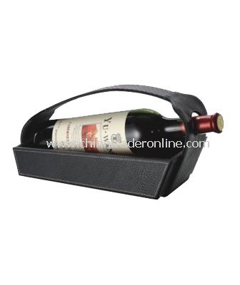 SYNTHETIC LEATHER WINE BASKET from China