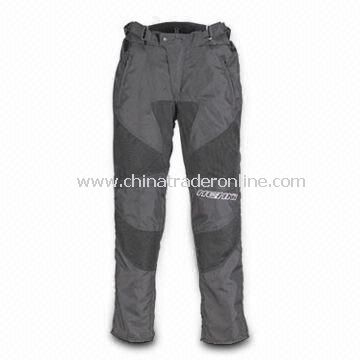 Motorcycle Pants, Made of 600D Polyester Fabric and Mesh Polyester from China