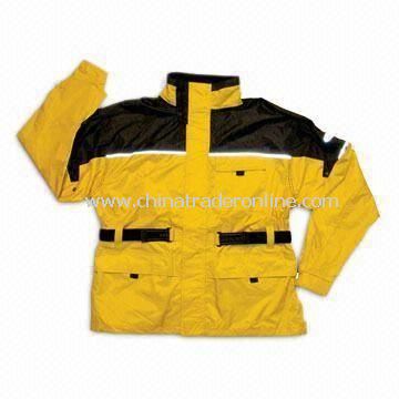 Waterproof Mens Motorcycle Suit, Made of Nylon, Available in Various Sizes and Colors