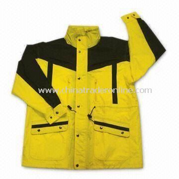 Waterproof Mens Motorcycle Suit, Made of Nylon, Available in Various Sizes and Colors