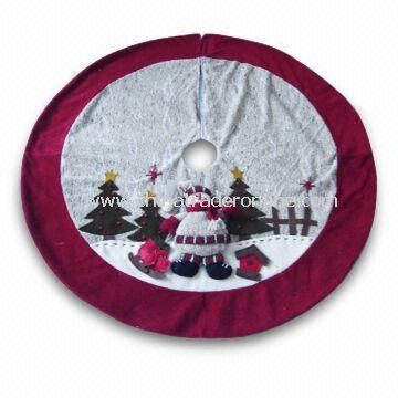 42-inch Bark-look Christmas Tree Skirt from China