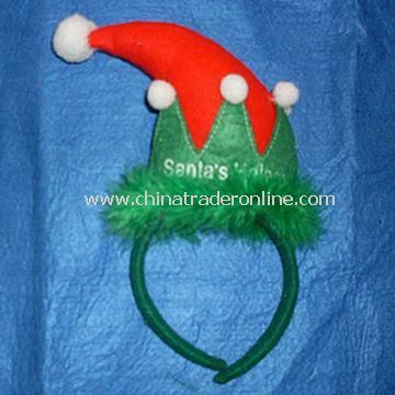 Christmas Hat, Made of Non-woven, Available in Red and Green from China