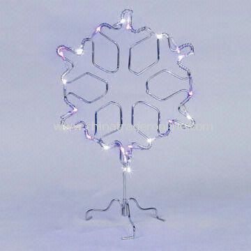 Christmas Light in Snowflake Wire Frame Design, with Purple LEDs from China