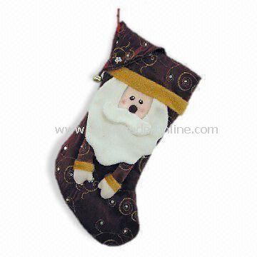 Christmas Stocking with Ornaments, Various Designs are Available, OEM Orders are Welcome from China