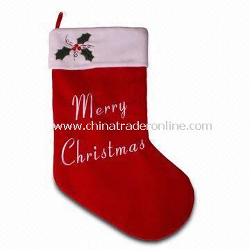 Giant Stocking, Measures 30 Inches, Made of Velvet and 100% Polyester