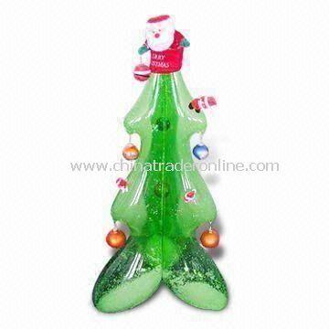 Inflatable Christmas Tree, Customized Sizes and Logos are Welcome, Made of PVC Material