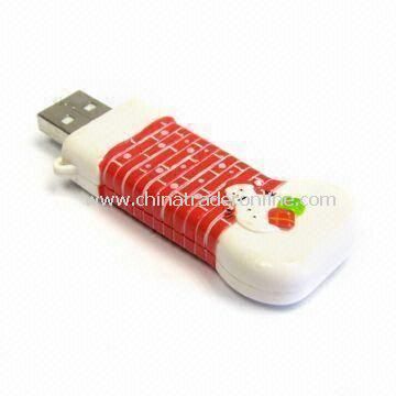 USB Flash Drive in Christmas Stocking Design, with 64MB to 32GB Capacity Range from China