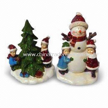 Christmas Crafts with Hand Painted Design, Customized Sizes and Logos Accepted from China