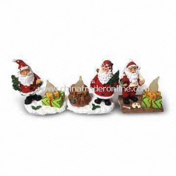 Christmas Crafts with Hand Painted Design, Made of Polyresin Material