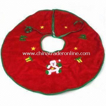 Christmas Tree Skirt in Various Designs, Measures 60cm, Made of Soft Plush