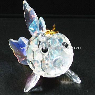 Crystal Rainbow Fish, Colorful, Can be Used as Christmas Decoration from China