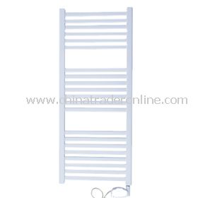 Electric white oval curved towel rail from China