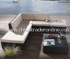 Outdoor PE rattan sofa furniture from China