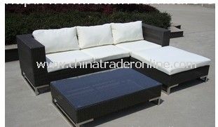 PE rattan sofa set furniture from China