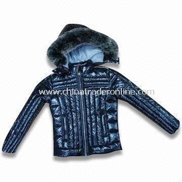 100% Nylon Skiwear with 50% Down and Polyester Padding, Suitable for Boys from China