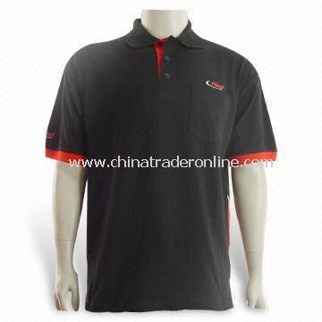 200 to 220gsm Mens Golf Shirt, Customized Logos and Designs are Accepted from China