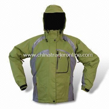 228T Taslon Breathable Skiwear with Polyester Lining and Adjustable Sleeve Cuff from China