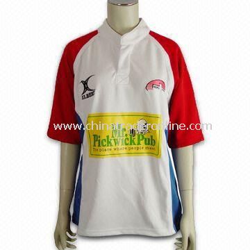 AZO-free Golf Polo Shirt, Made of Polyester and Cotton