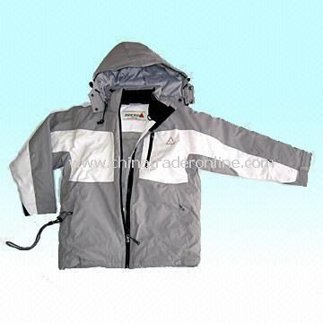 Childrens Ski Jacket with Ventilation Zippers and Snow Locker from China