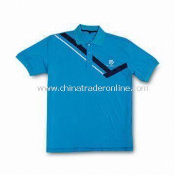 Double Mercerized Golf Polo Shirt, Made of Cotton, Comes in Various Sizes