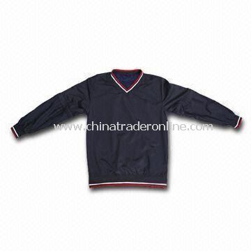 Golf Jacket, Made of 100% Polyester with Brush, Water and Wind-resistant from China