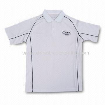 Golf Polo Shirt, Made of Dry fit Moisture Wicking Material, Customized Designs are Welcome